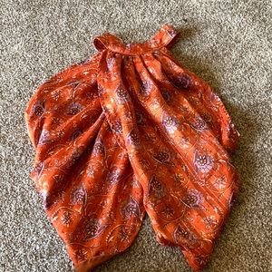 Open back halter top